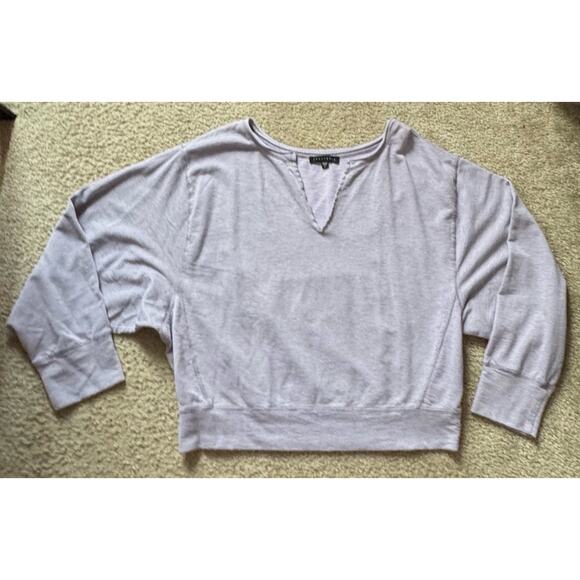 Sanctuary Lilac V-Neck Long Sleeve 100% Cotton Sweater Women’s Large - Picture 1 of 7